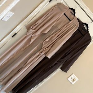 Long nude Duster from Naked Wardrobe